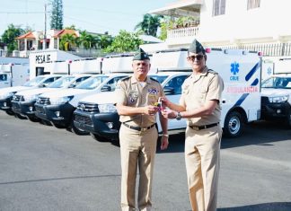 Ministerio de Defensa entrega primera partida de ambulancias ensambladas por la Industria Militar Dominicana