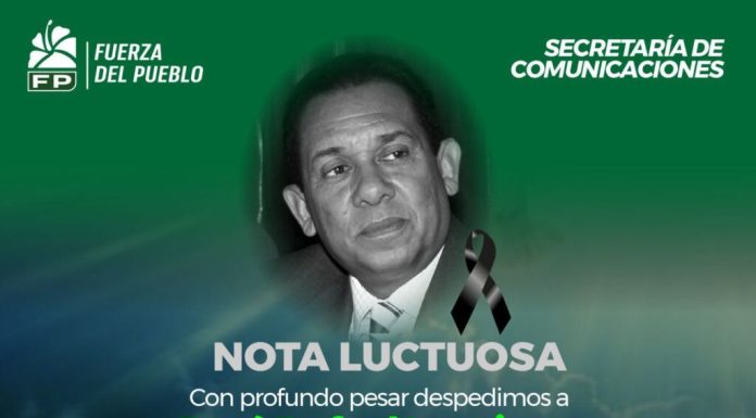 Fuerza del Pueblo expresa su profundo pesar por el fallecimiento de José Rafael Lantigua, titular de la Secretaría de Cultura de la organización