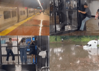 Inundaciones paralizan el metro en NY tras tormenta torrencial