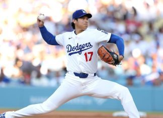 Ohtani sumó 9 de los 19 ponches de los Dodgers, un récord del club, para barrer a Rojos