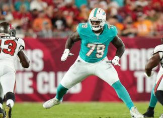 Una lesión deja fuera al dominicano Bayron Matos de la temporada con los Miami Dolphins