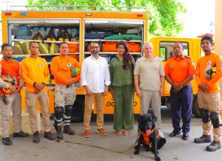 Nancy Polanco, presidenta CCRDI, realiza visita de cortesía a Juan Salas, director de la Defensa Civil