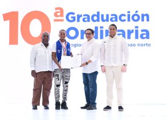 Senador Daniel Rivera resalta impacto del programa 14-24 en graduación de 1,044 jóvenes en Santiago