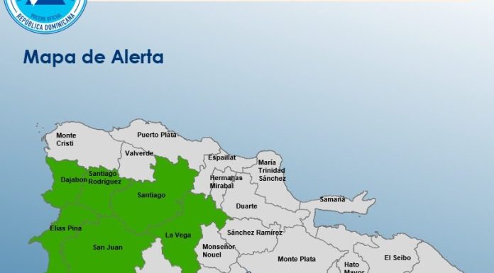 COE emite alerta verde para seis provincias por efectos de vaguada