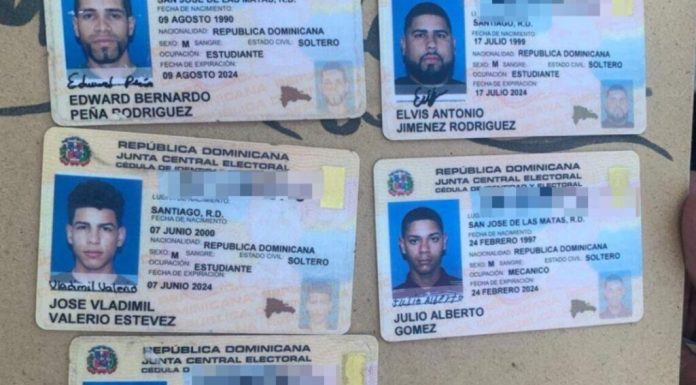 Identifican los cinco presuntos delincuentes abatidos por la Policía en Santiago