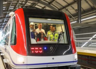 Presidente Abinader realiza recorrido exitoso durante prueba dinámica en Línea 2C del Metro de Santo Domingo
