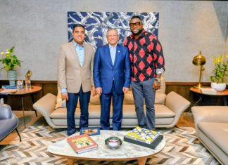 Presidente del Banreservas reafirma respaldo al deporte junto a David Ortiz y el ministro Kelvin Cruz