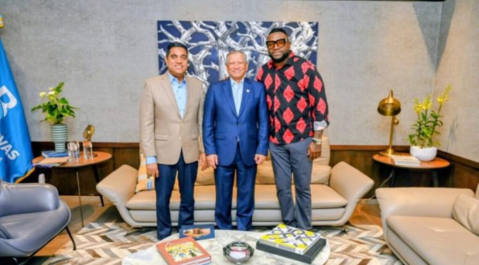 Presidente del Banreservas reafirma respaldo al deporte junto a David Ortiz y el ministro Kelvin Cruz