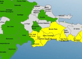 El COE establece alerta meteorológica en 22 provincias y el DN por onda tropical y vaguada