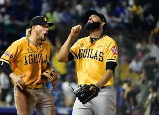 Águilas blanquean al Licey y suman su quinta victoria al hilo