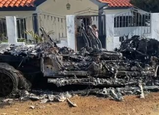 Acto de terrorismo: incendian camioneta de dirigente del PRM Pablo Acosta en Montecristi