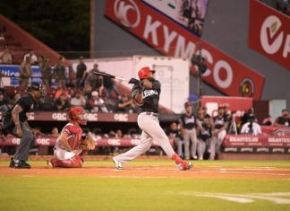 Gavin y Cordero impulsan triunfo de los Leones del Escogido en San Francisco de Macorís