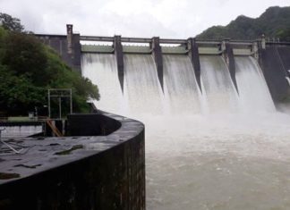 INDRHI reporta siete presas en niveles altos por fuertes lluvias, mantienen vigilancia