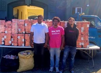 Ejército de RD incauta contrabando de 280 mil cigarrillos ocultos bajo carga de paja en un camión en Montecristi