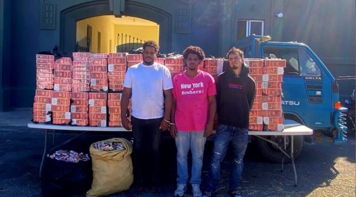 Ejército de RD incauta contrabando de 280 mil cigarrillos ocultos bajo carga de paja en un camión en Montecristi