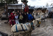Al menos 8 muertos en Gaza por el colapso de edificios y el frío debido al temporal