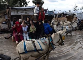 Al menos 8 muertos en Gaza por el colapso de edificios y el frío debido al temporal