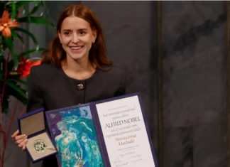 Hija de María Corina Machado recibe el Nobel de la Paz en representación de su madre