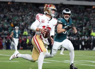 Los 49ers eliminan a los campeones Eagles y van a la ronda divisional de NFL