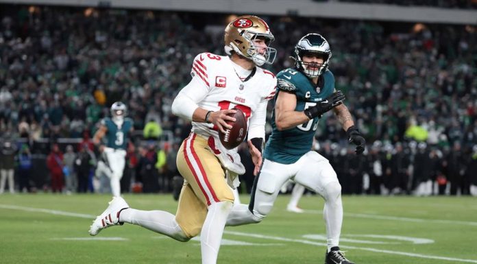 Los 49ers eliminan a los campeones Eagles y van a la ronda divisional de NFL