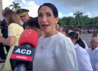 Virus gripal dejó al presidente sin fuerza para viajar; primera dama acudió junto a la vicepresidenta a La Basílica de Higuey