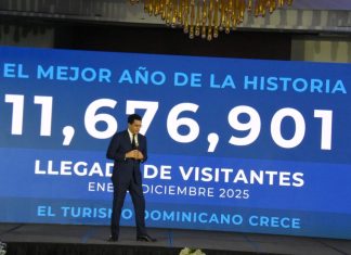 RD alcanza récord histórico en llegada: 1.4 millones de visitantes en diciembre y 11,676,901 en todo el año