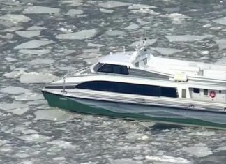 El servicio de ferry de Nueva York suspende sus rutas por hielo en los ríos