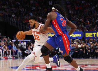 Towns anota 20 con 11 rebotes y los Knicks son líderes de la división atlántica