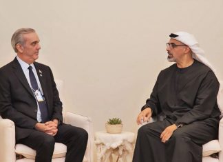 Presidente Abinader sostiene audiencia con el príncipe heredero de Abu Dhabi y concluye agenda en Emiratos Árabes Unidos