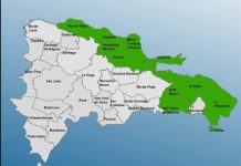 Ante vaguada, el COE coloca alerta verde sobre 10 provincias de RD