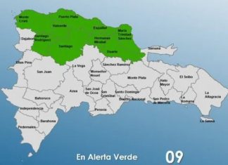 COE amplía a nueve las provincias en alerta verde por lluvias asociadas a frente frío