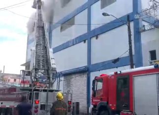 Almacenes Garrido informa que no hubo afectados tras incendio en su sucursal de la avenida Duarte
