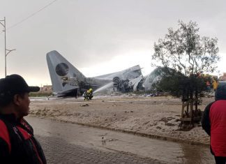 Aumenta a 20 la cifra de fallecidos por el accidente de un avión de carga en Bolivia