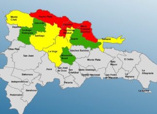 COE reporta daños y declara alerta roja para Puerto Plata, Espaillat y María Trinidad Sánchez