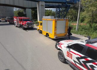 Cuatro personas resultan heridas en un accidente en el puente Jacinto Peynado