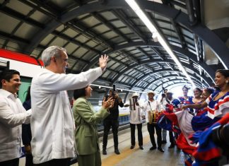 Presidente Abinader pone en marcha Línea 2C del Metro de Santo Domingo que beneficiará a más de un millón de habitantes de Los Alcarrizos y zonas aledañas en SDO