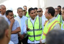 Ministros Kelvin Cruz e Ito Bisonó inspeccionan avances de obras para Juegos Centroamericanos