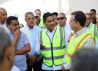 Ministros Kelvin Cruz e Ito Bisonó inspeccionan avances de obras para Juegos Centroamericanos