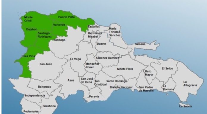 COE emite alerta verde para seis provincias por incidencia de vaguada