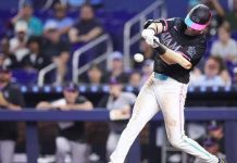 Caissie decide con jonrón y Marlins arrancan 3-0 por primera vez desde 2009