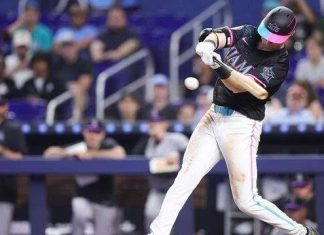 Caissie decide con jonrón y Marlins arrancan 3-0 por primera vez desde 2009