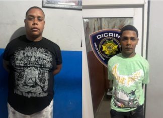 PN apresa dos de cuatro encapuchados que asaltaron colmado en Navarrete en pleno juego RD-Venezuela