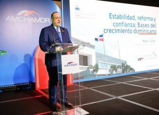 Almuerzo Amchamdr: Magín Díaz destaca el firme compromiso del Gobierno para potenciar el crecimiento económico