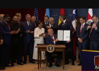 Trump y 12 líderes regionales firman acuerdo de coalición militar contra los cárteles de la droga