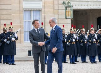 Presidente Abinader se reúne con su homólogo Emmanuel Macron quien ratifica apoyo al sistema integrado de transporte en RD