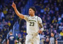 El dominicano Lendeborg, con 23 puntos, impulsa a Michigan a los Elite 8 al vencer a Alabama en NCAA