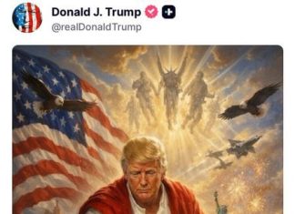 Trump acaba con el papa y publica una imagen suya comparándose con Jesucristo