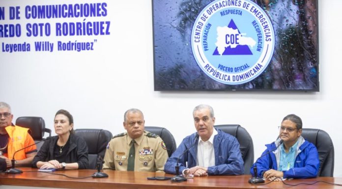 Presidente Abinader dispone una serie de medidas para acudir en auxilio de familias afectadas por fuertes lluvias de las últimas horas en diferentes puntos del país