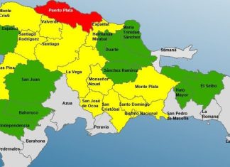 COE coloca en alerta roja a Puerto Plata; eleva niveles otras 21 provincias
