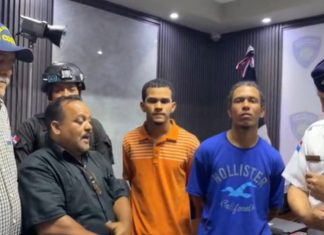 Se entregan dos presuntos autores muerte mayor PN en Villa Juana